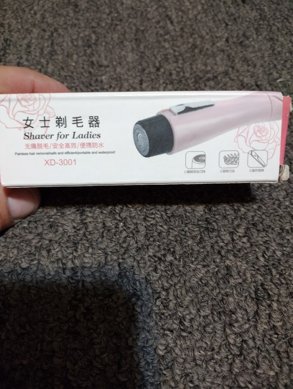 Pink Ladies Electric Travel Shaver XD-3001